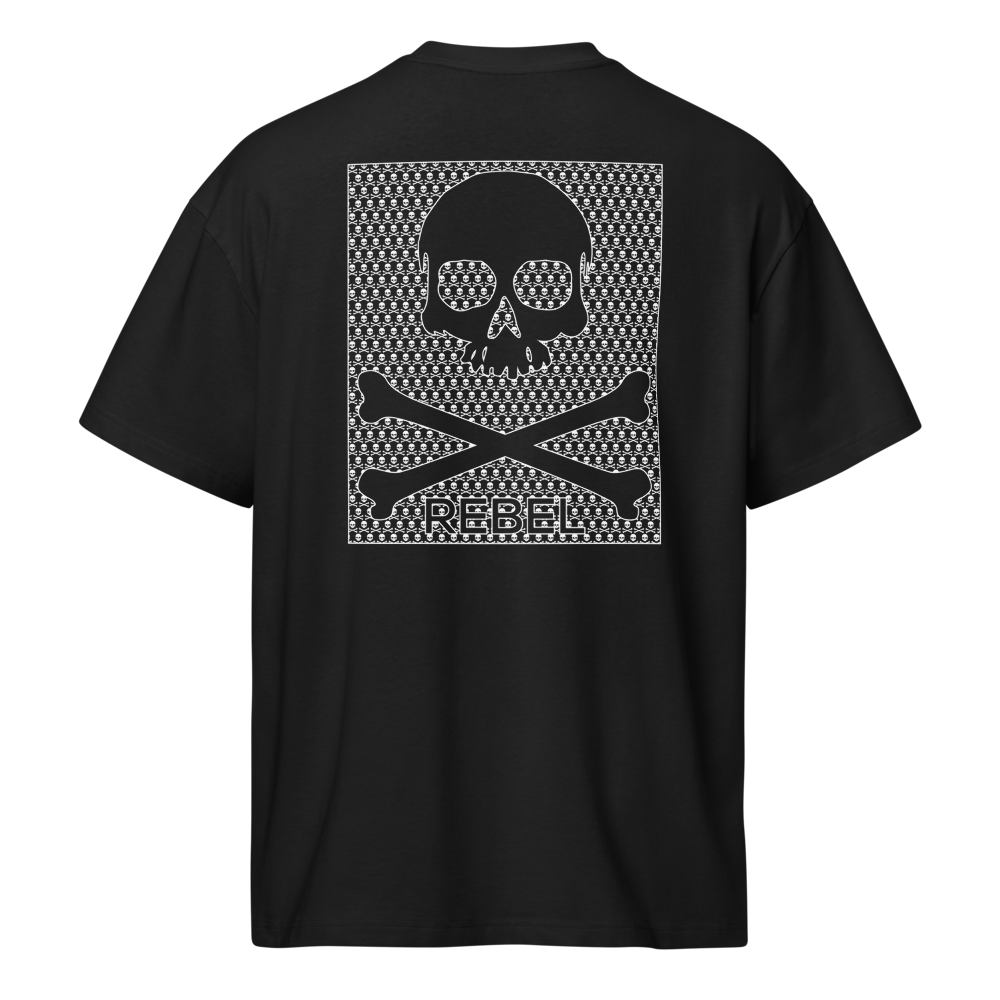 REBEL Crest 04 noir Blanc back